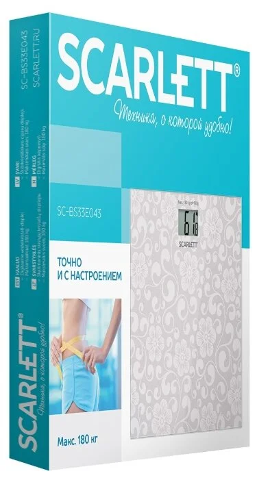 Фото Весы напольные SCARLETT SC-BS33E043
