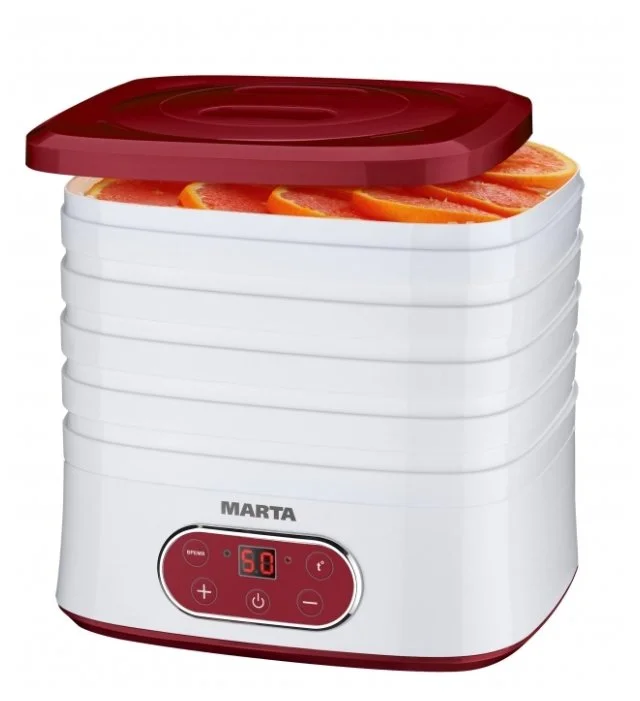 Фото Сушилка для овощей и фруктов MARTA MT-1944 Red