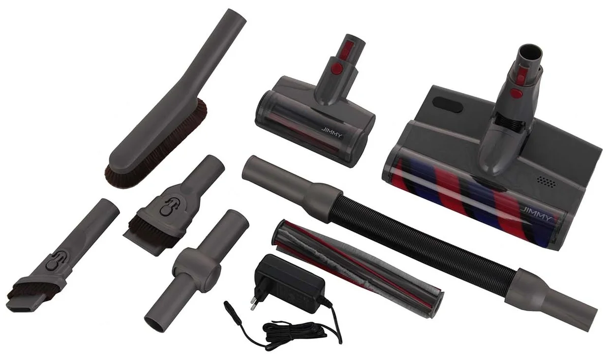 Купить Пылесос XIAOMI Jimmy JV65 with mopping kit Graphite+red Cordless Vacuum Cleaner+charger ZD24W342060EU JV65 Купить Пылесос XIAOMI Jimmy JV65 with mopping kit Graphite+red Cordless Vacuum Cleaner+charger ZD24W342060EU JV65