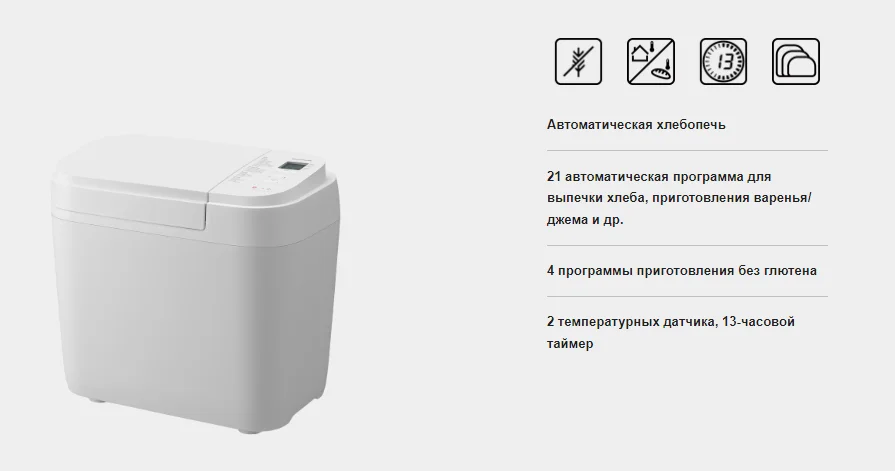 Хлебопечь PANASONIC SD-B2510WTS Казахстан