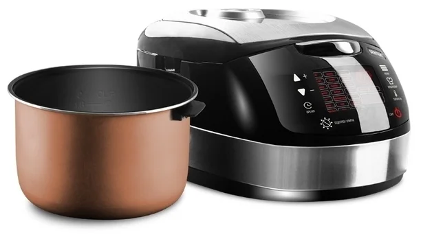 Фото Мультиварка CENTEK CT-1472 Ceramic (чёрный/сталь)