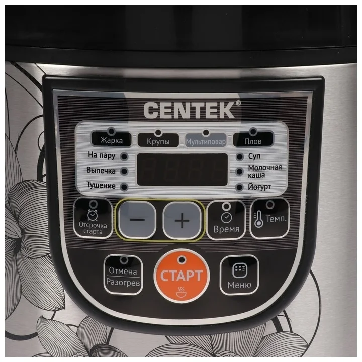 Фотография Мультиварка CENTEK CT-1498 Black/Steel