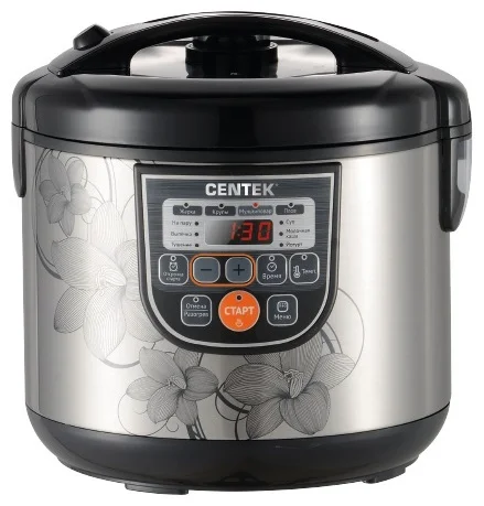 Мультиварка CENTEK CT-1498 Ceramic Black/Steel
