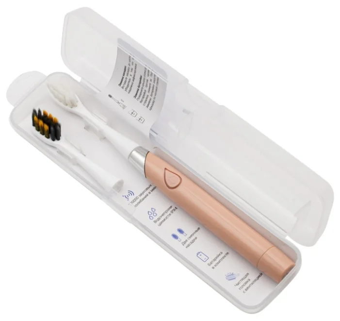 Цена Электрическая зубная щетка Revyline RL 030 бежевый Цена Электрическая зубная щетка Revyline RL 030 бежевый