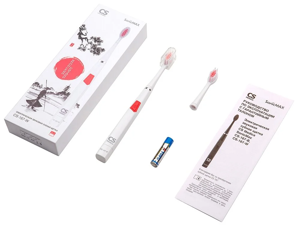 Зубная щетка CS Medica CS-167-W White Казахстан