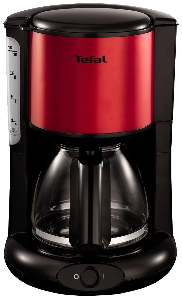 Кофеварка TEFAL CM361E38 Red/Inox