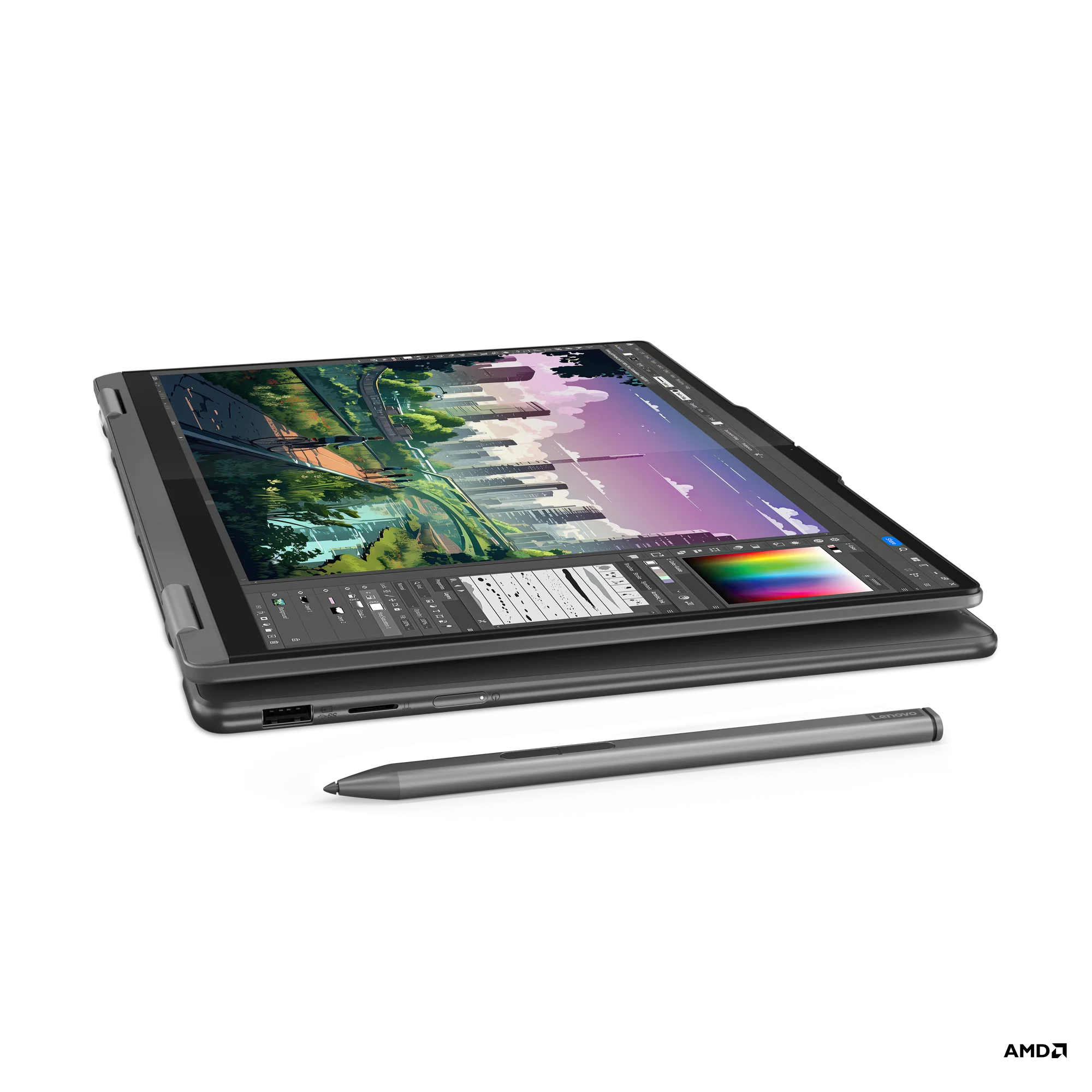 Картинка Ноутбук LENOVO Yoga 7 14"/Ryzen 7/16Gb/1TB/Win (83DK006PRK)