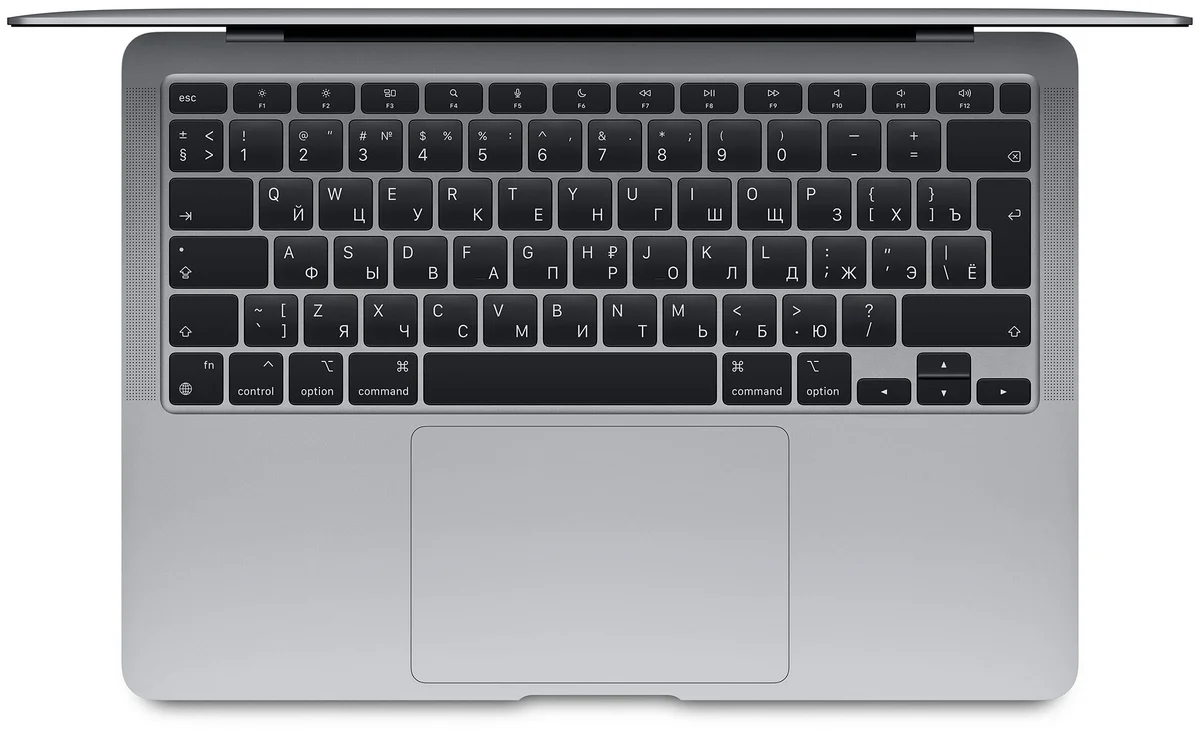 Фото Ноутбук APPLE MacBook Air 13,3 Apple chip M1/16Gb/SSD 256Gb/Space Gray A2337 model/IOS(Z1240004P)