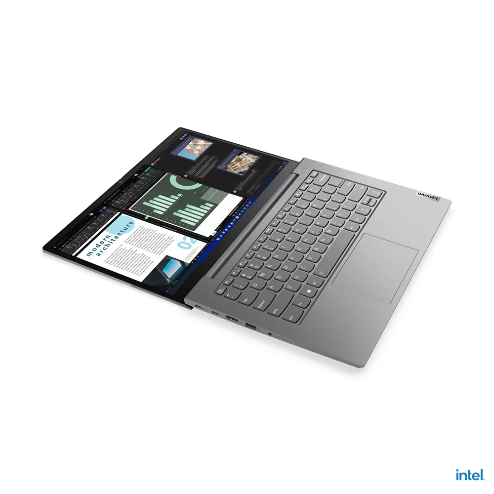 Картинка Ноутбук LENOVO Thinkbook 14,0’FHD/i5-1235U/8Gb/256Gb/DOS (21DH00GGRU)