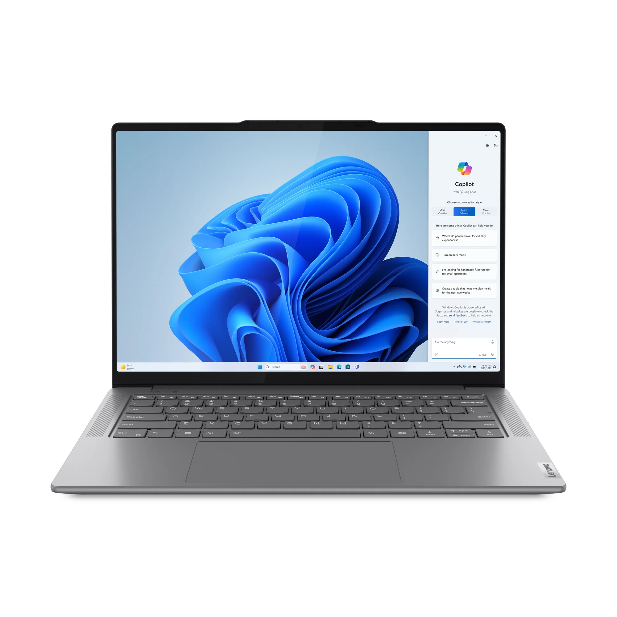 Фотография Ноутбук LENOVO Yoga Pro 7 14.5"3K/ultra 7-155H/32gb/1TB/Win11S (83E2009QRU)