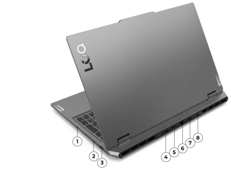 Ноутбук LENOVO LOQ3 15.6"FHD/Ryzen 5-8645HS/16Gb/1TB/GF RTX4050 6GB/NOS (83DX00BGRK) Казахстан