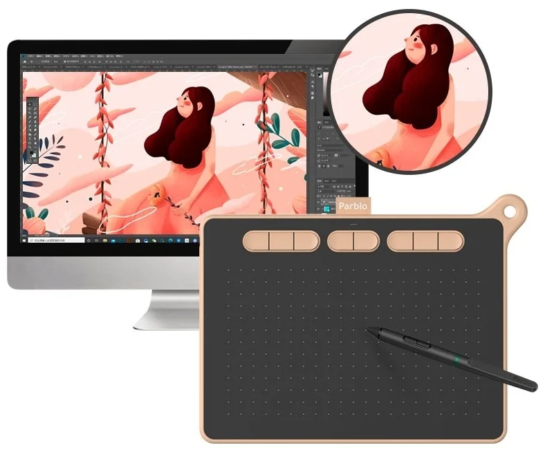 Картинка Графический планшет PARBLO Ninos S
