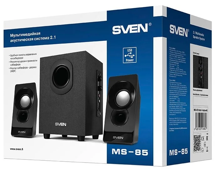 Цена Колонки SVEN MS-85 Black