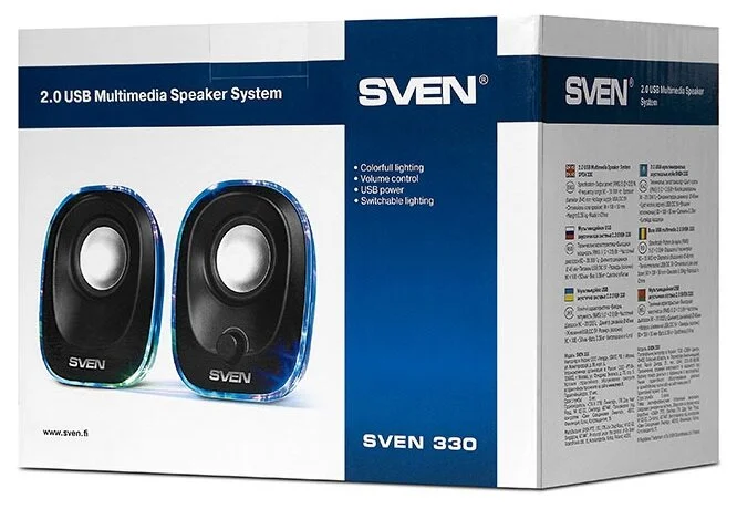 Картинка Колонки SVEN 330 Black