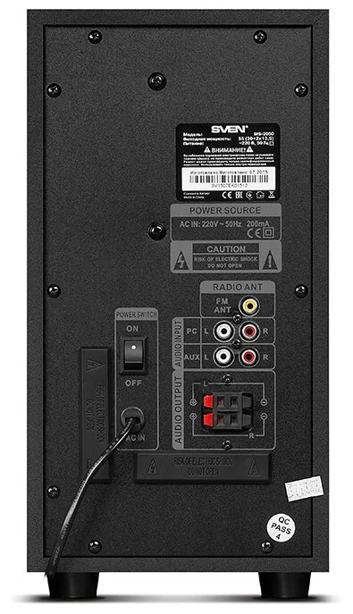 Картинка Колонки SVEN MS-2050 Black Картинка Колонки SVEN MS-2050 Black