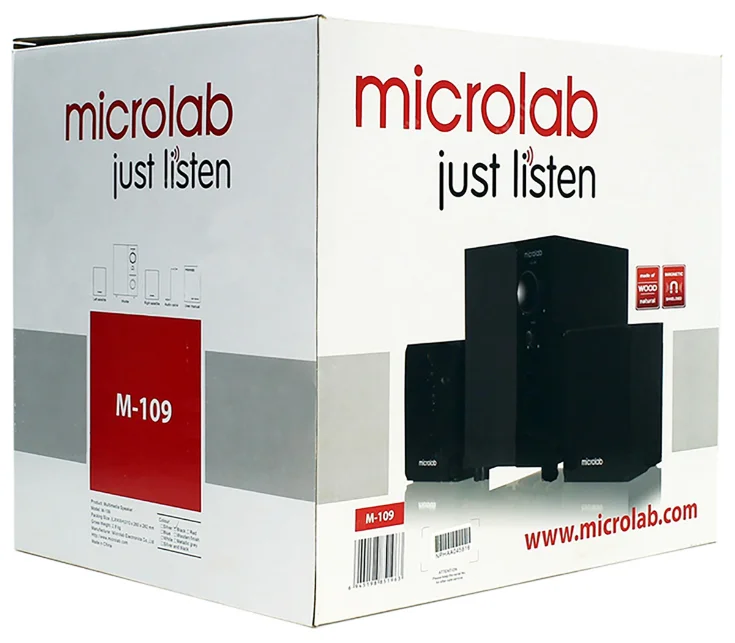 Фотография Акустическая система MICROLAB M-109 Чёрный