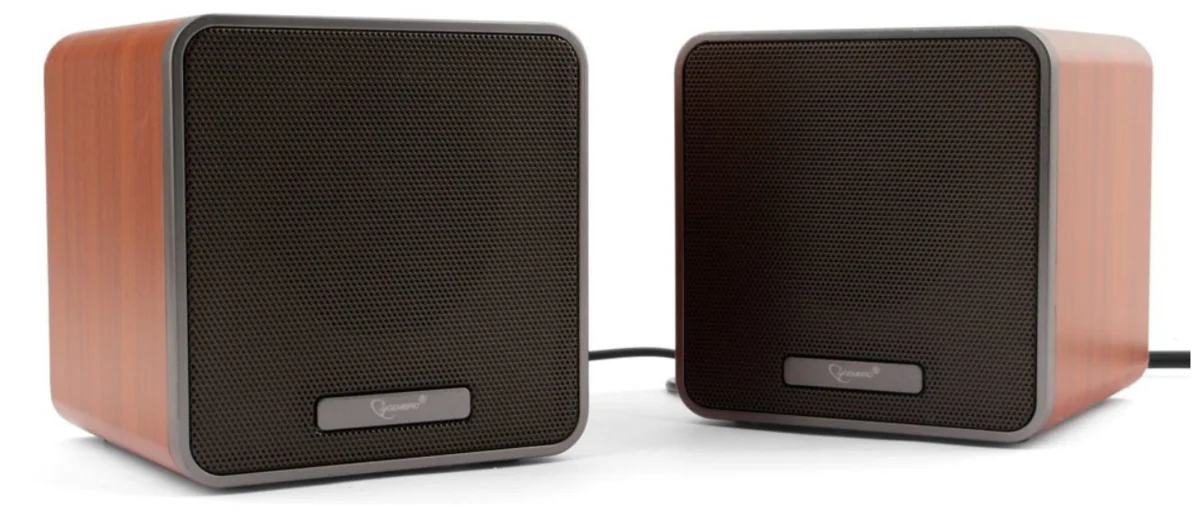 Картинка Акустическая система GEMBIRD SPK-206 (2.0) USB power Brown