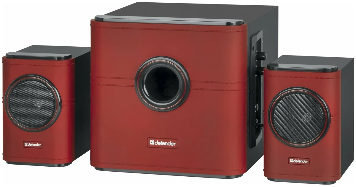 Фото Акустическая система DEFENDER G10 Black-Red