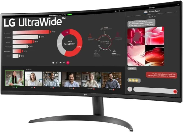 Фото Монитор LG 34WR50QK-B