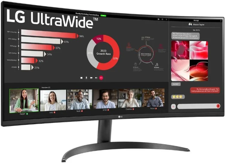 Фотография Монитор LG 34WR50QK-B