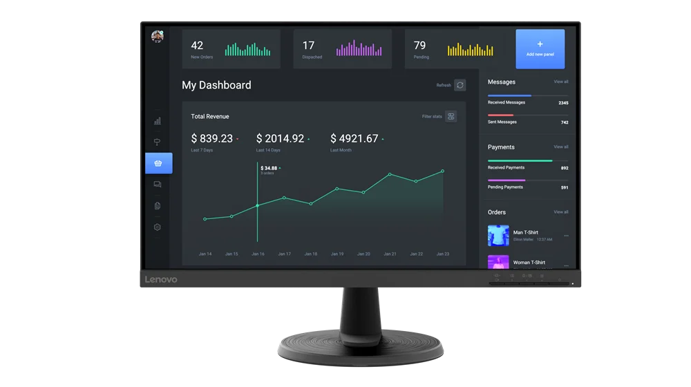 Монитор LENOVO C24-40 (63DCKAT6EU)