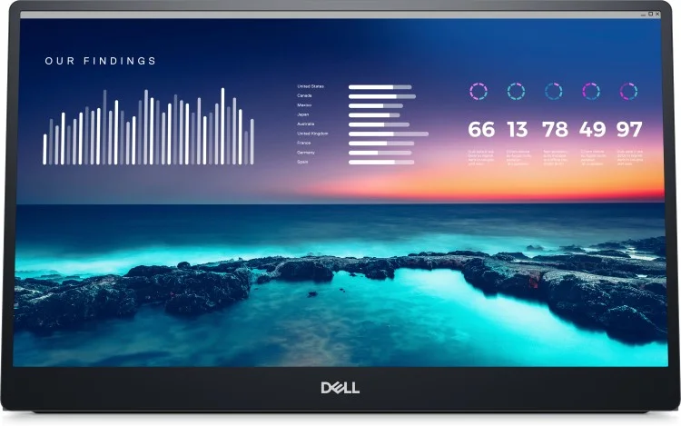 Фото Монитор DELL Portable Monitor C1422H (210-AZZZ)