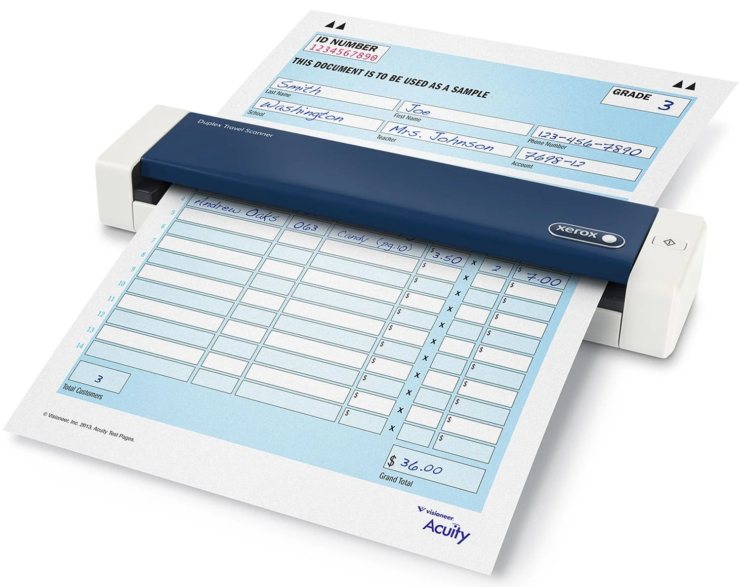 Картинка Сканер XEROX Duplex Travel Scanner (100N03205)