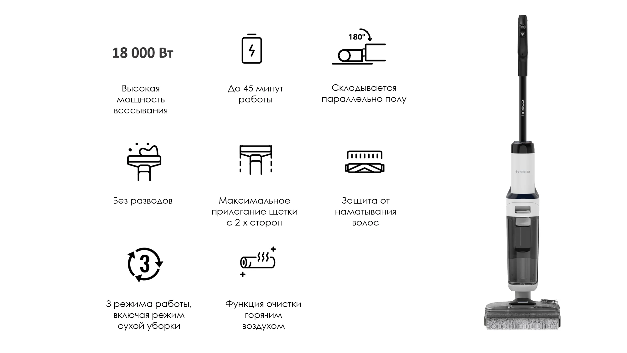 Фотография Пылесос TINECO Floor One S6 Stretch Pro