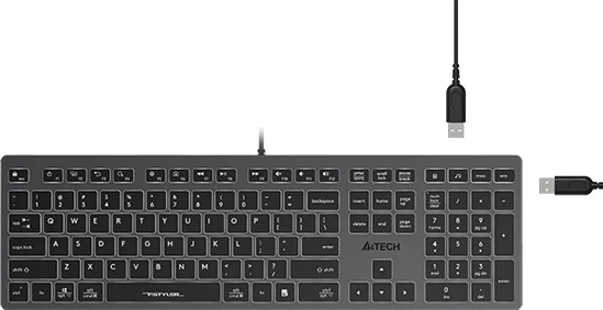 Фотография Клавиатура A4tech FX60H-White-LED