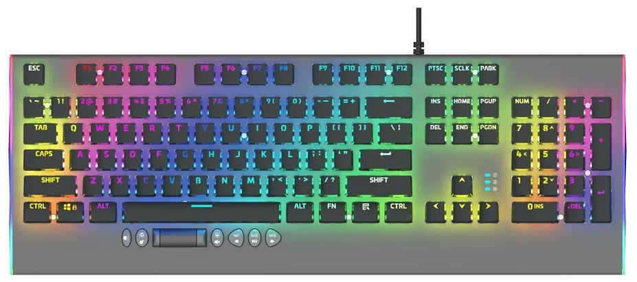 Клавиатура USB Aula F2099 mechanical backlit aluminium