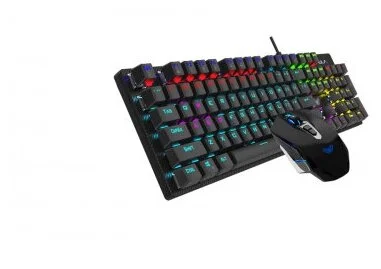 Фото Клавиатура AULA T640 mechanical Black + мышь