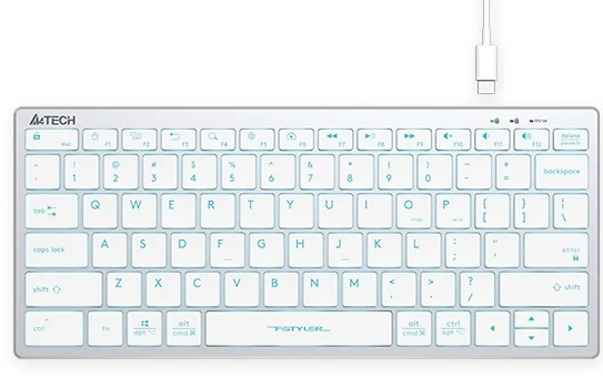Клавиатура A4tech FX61-White-LED