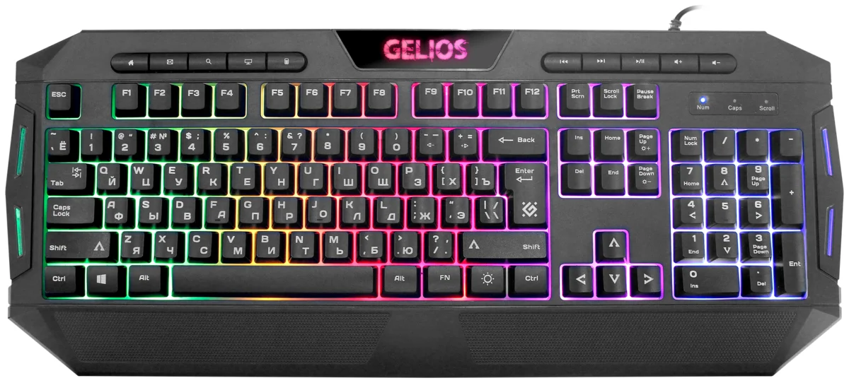 Клавиатура DEFENDER GELIOS GK-174DL RU Black (45174)