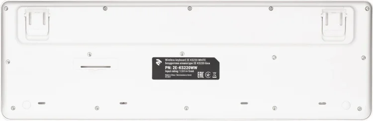 Картинка Клавиатура 2Е KS220 WL White (2E-KS220WW)