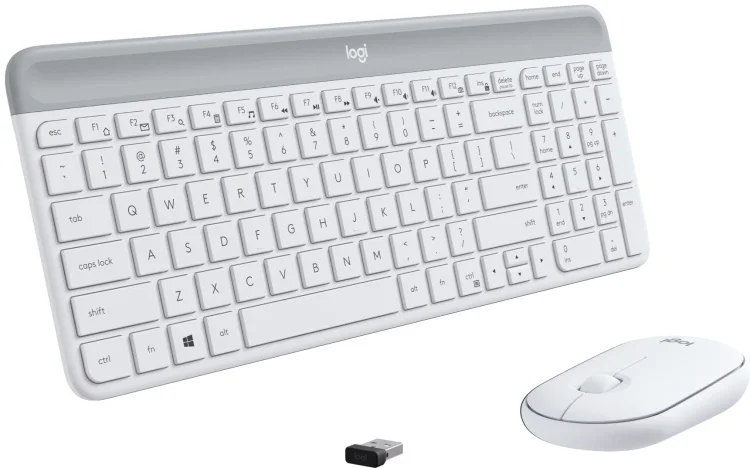 Фото Клавиатура LOGITECH MK470-White/RUS/2.4GHZ/INTNL (920-009207) + Мышь