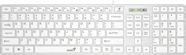 Клавиатура GENIUS SlimStar 126 WHITE 31310017410