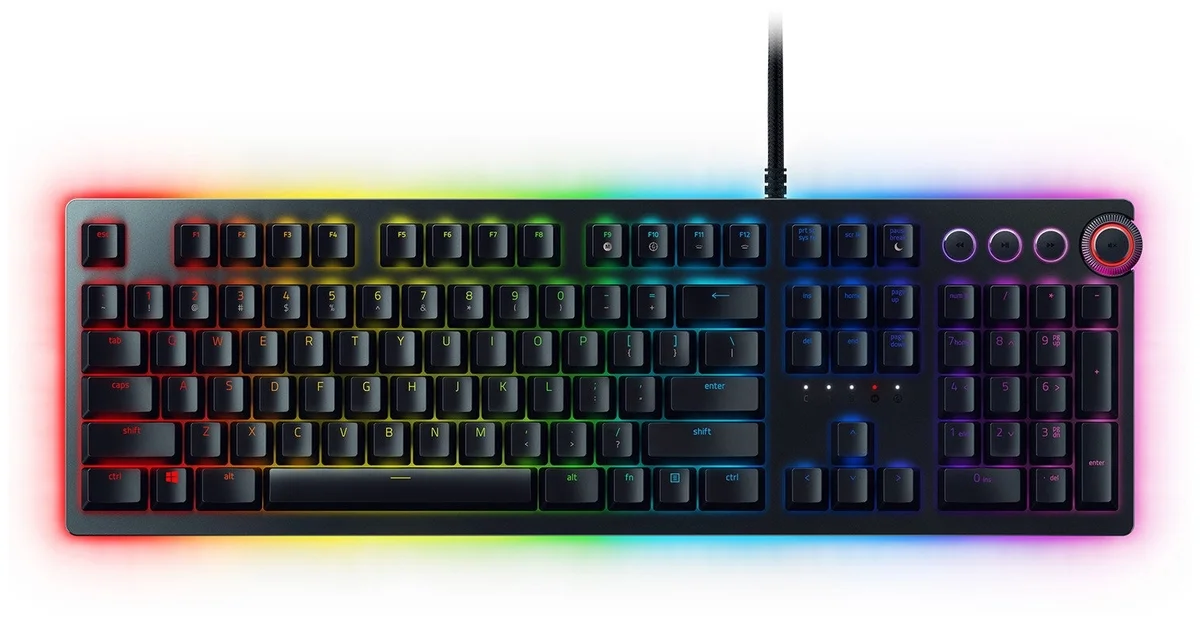 Фото Клавиатура RAZER Huntsman Elite (Purple Switch) (RZ03-01870700-R3R1)
