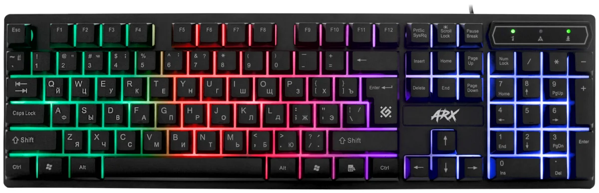 Клавиатура DEFENDER Arx GK-196L Black