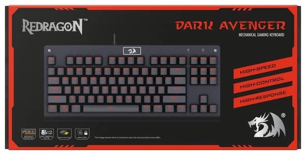 Клавиатура REDRAGON Dark Avenger Black Казахстан
