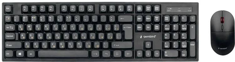 Клавиатура GEMBIRD KBS-6000 Black + Мышь