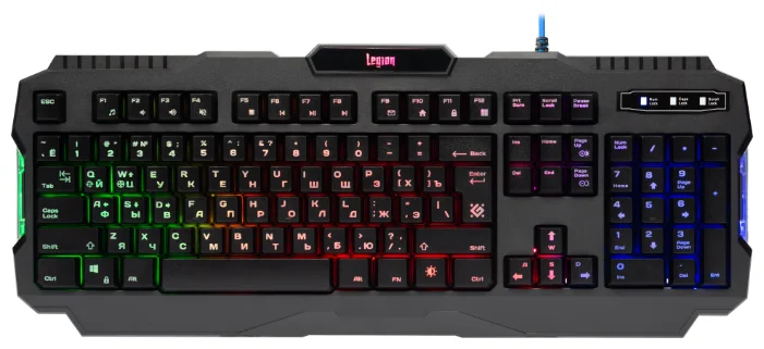 Клавиатура DEFENDER Legion GK-010DL RU RGB Black