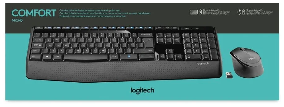 Фото Клавиатура LOGITECH Wireless Combo MK345 (920-008534) + мышь