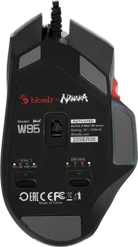 Цена Мышь A4Tech Bloody W95-Max Naraka