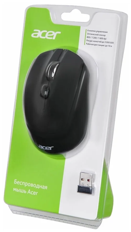 Мышь ACER OMR040 Wireless Optical Black заказать