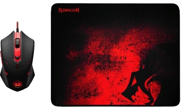 Мышь DEFENDER Redragon M601BA Optical Black (78226) + коврик