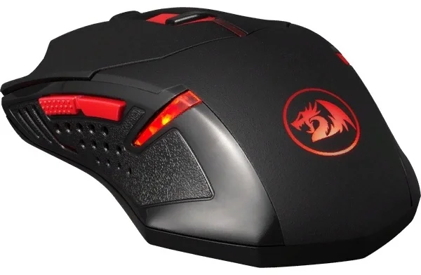 Картинка Мышь DEFENDER Redragon M601BA Optical Black (78226) + коврик