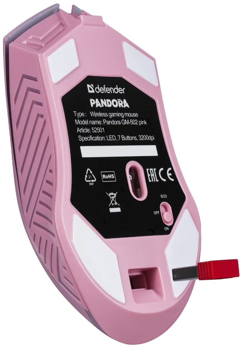 Цена Мышь DEFENDER Pandora GM-502 Pink
