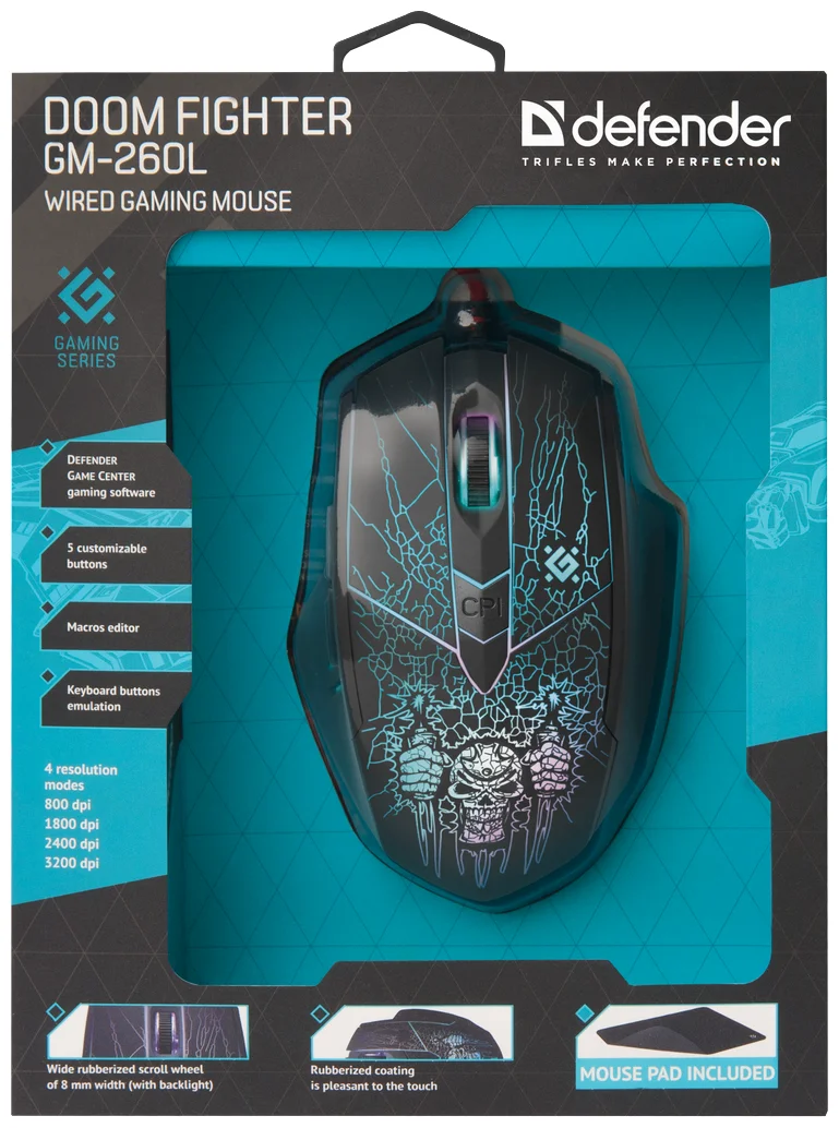 Мышь DEFENDER Doom Fighter GM-260L Казахстан