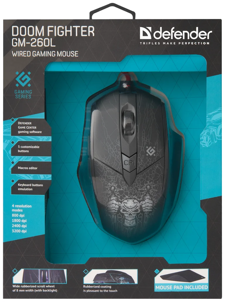 Мышь DEFENDER Doom Fighter GM-260L Казахстан