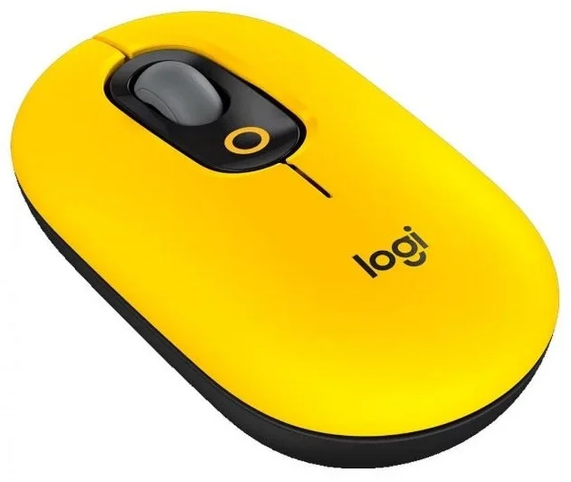 Фото Мышь LOGITECH POP with Emoji-BLAST YELLOW 2.4GHZ/BT/N/A (910-006546)
